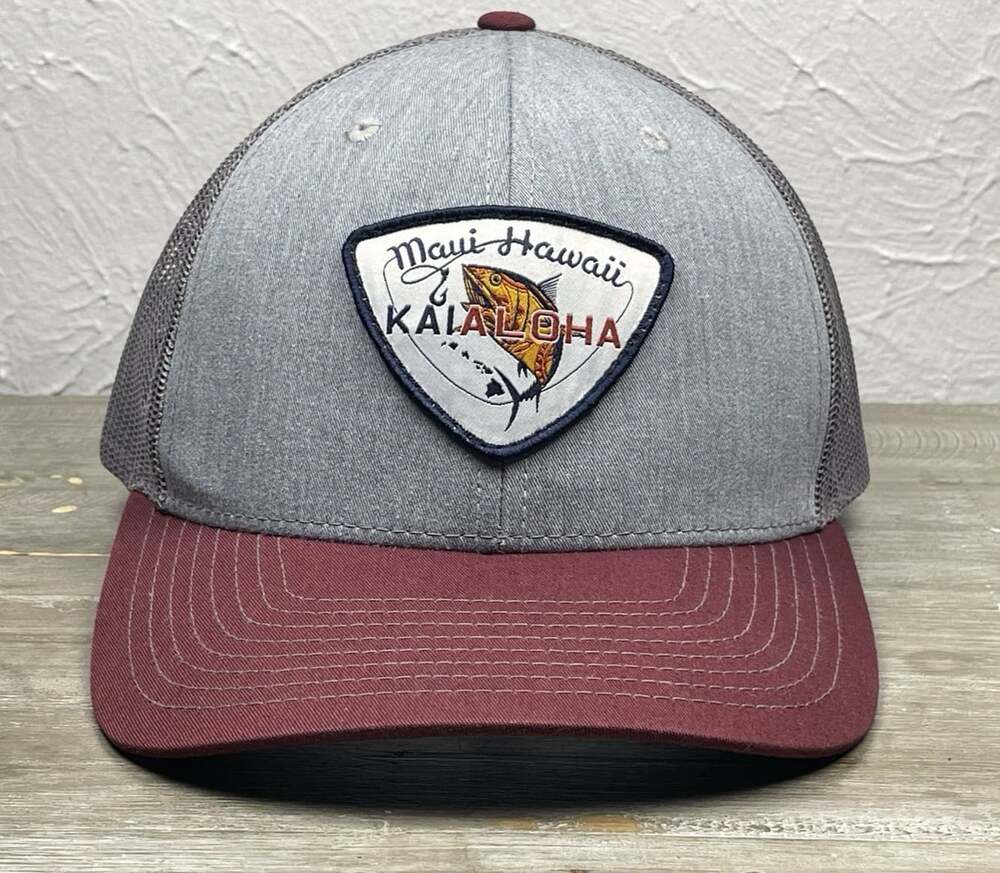 Maui Hawaii Kai Aloha Supply Ahi Patch Richardson 112 Snapback Trucker Hat Cap